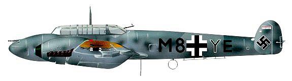 Bf.110 Отто Шашке, 1941 год.